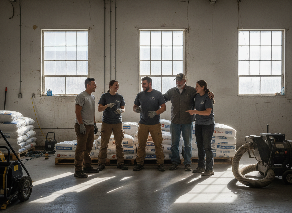 The Warmvale Company team at work in American Fork
